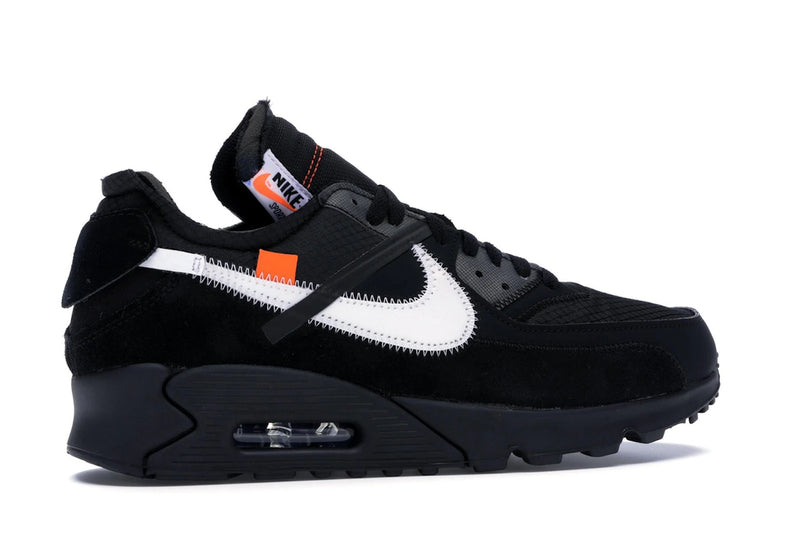 Nike Air Max 90 Off White Black - Black/Black-Cone-White - AA7293-001 - 34