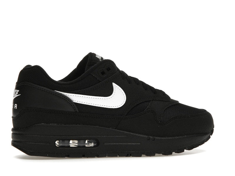 Nike Air Max 1 Black White Swoosh - Black/White/Black - FZ0628-010 - 34