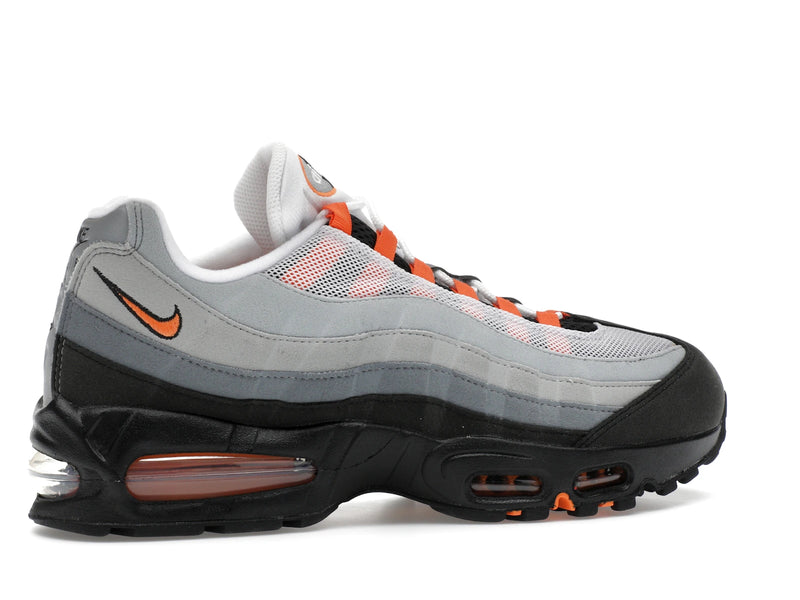 Nike Air Max 95 OG Big Bubble Bright Mandarin 20 (2025) - White/Wolf Grey/Light Smoke Grey/Bright Mandarin - HM4740-101 - 34