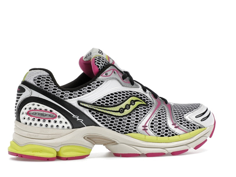 Saucony Progrid Triumph 4 White Fluo Pink - White/Fluo - S70704-14 - 34