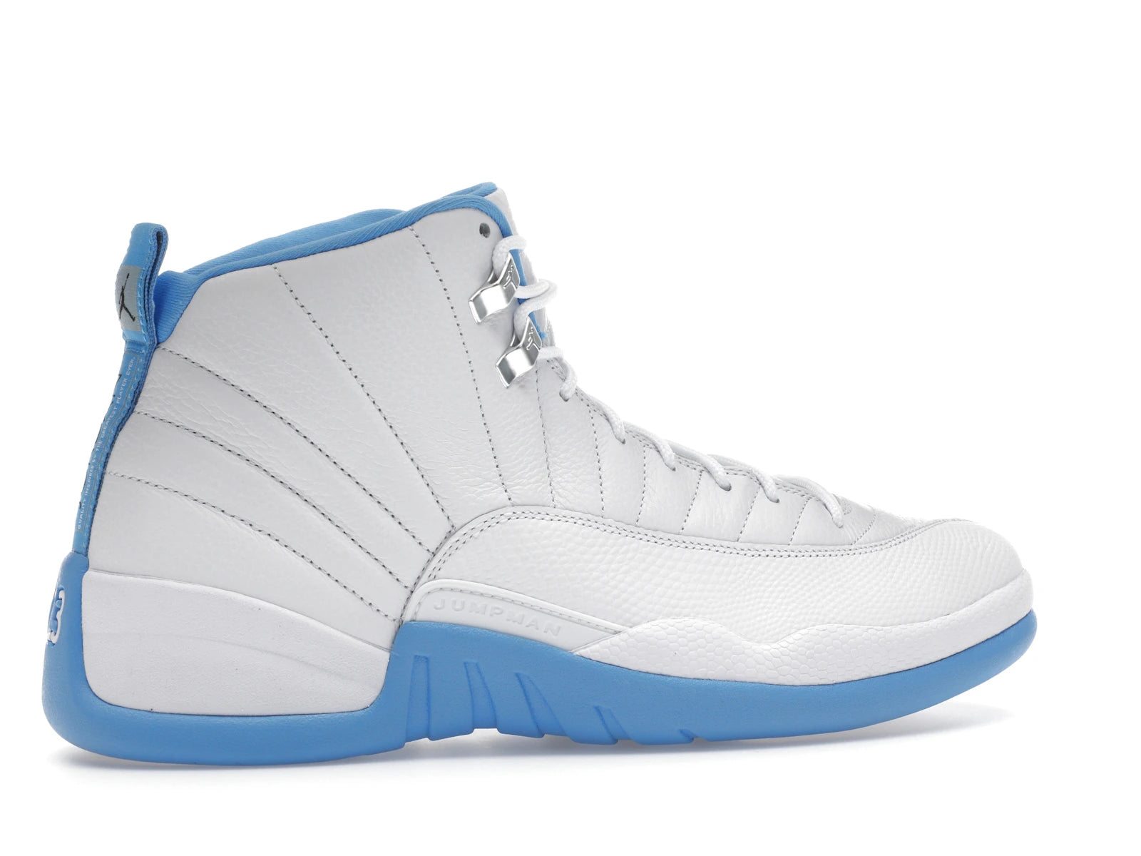 Air Jordan 12 Retro Melo (2025) - White/University Blue/Metallic Silver - CT8013-112 - 34