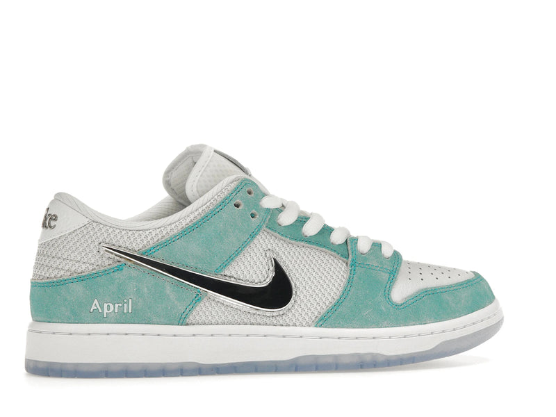 Nike SB Dunk Low April Skateboards - Turbo Green/Metallic Silver/Turbo Green - FD2562-400 - 34