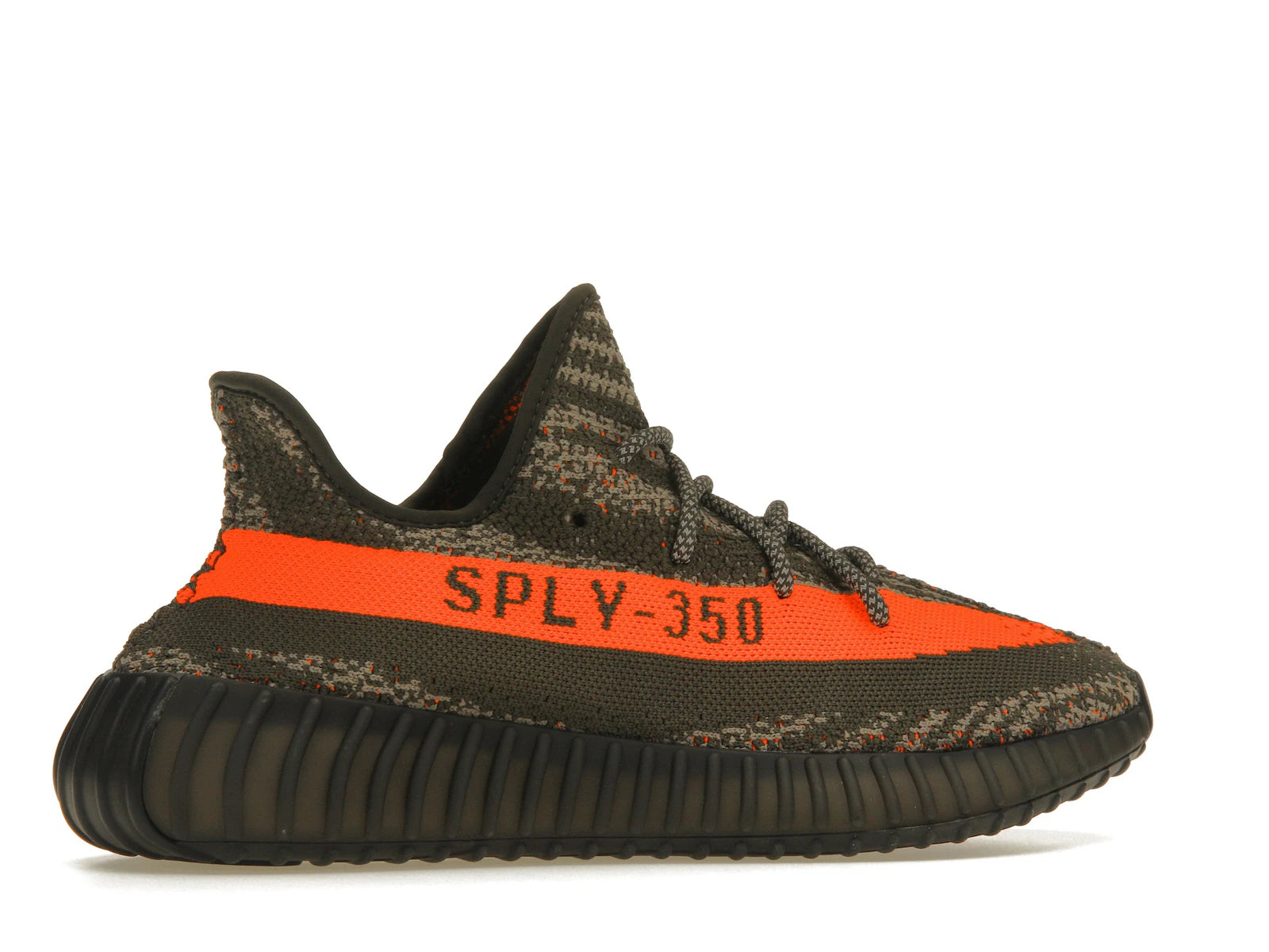 Adidas Yeezy 350 V2 Carbon Beluga - Carbon Beluga/Steeple Grey/Solar Red - HQ7045 - 34