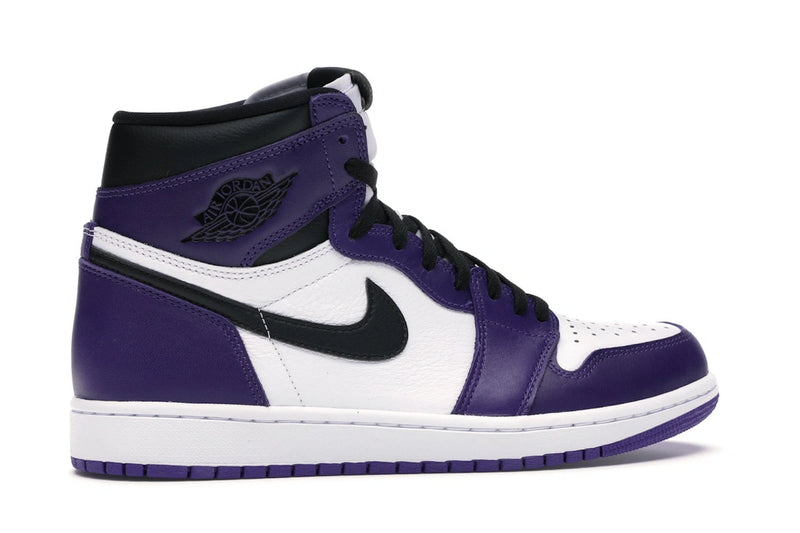 Air Jordan 1 Retro High Court Purple White - Court Purple/White-Black - 555088-500 - 34