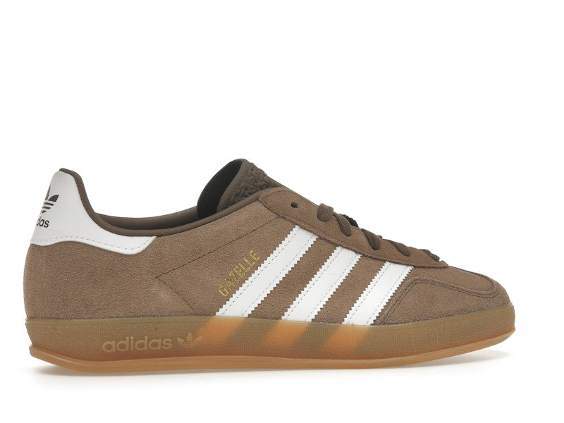 adidas Gazelle Indoor Earth Strata White Gold Metallic - Earth Strata/Cloud White/Gold Metallic - JQ0175 - 34