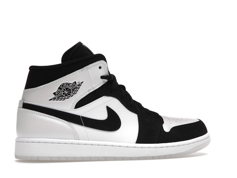 Air Jordan 1 Mid Diamond Shorts - White/Black - DH6933-100 - 34