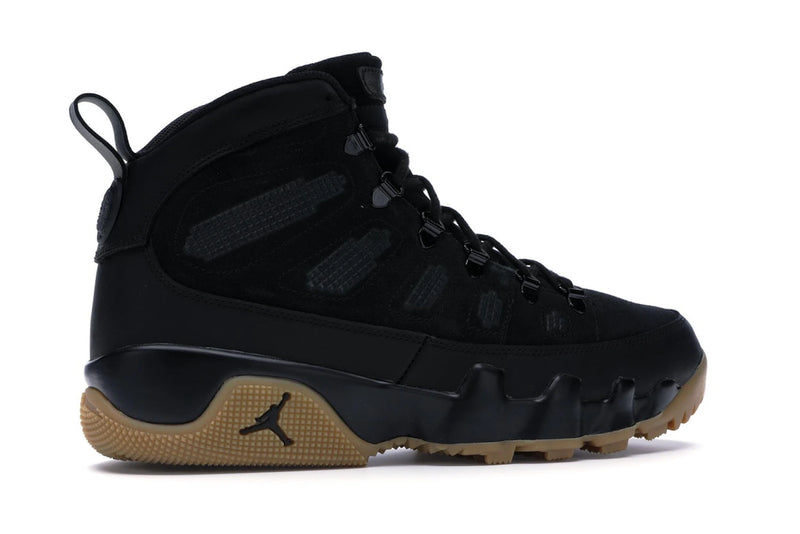 Air Jordan 9 Retro Boot Black Gum - Black/Black-Gum Light Brown - AR4491-025 - 34