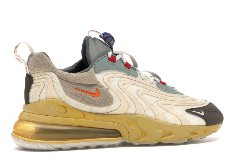 Nike Air Max 270 React Travis Scott - Light Cream/Dark Hazel-Mica Green-Starfish - CT2864-200 - 34