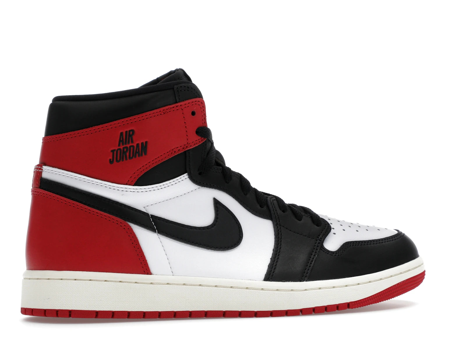 Air Jordan 1 Retro High OG Black Toe Reimagined - Black/Black/Varsity Red/White - DZ5485-106 - 34