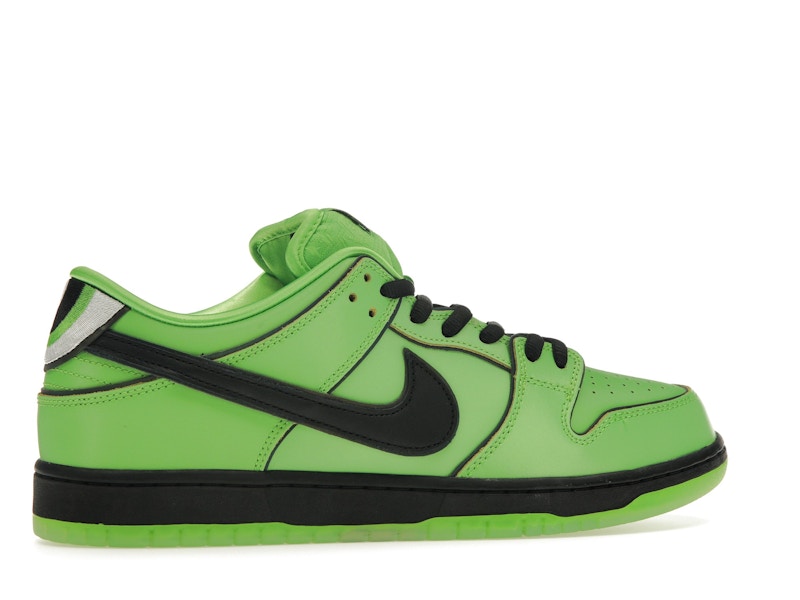 Nike SB Dunk Low The Powerpuff Girls Buttercup - Mean Green/Black/Lotus Pink - FZ8319-300 - 34