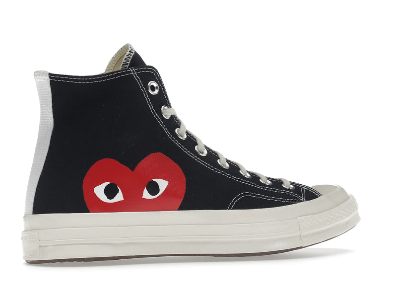 Converse Chuck Taylor All Star 70s Hi Comme Des Garcons Play Black - Black/White/High Risk Red - 150204C/A08791C - 34