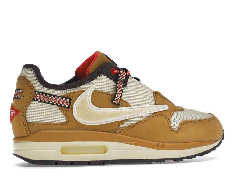 Nike Air Max 1 Travis Scott Wheat Lemon Drop - Wheat/Lemon Drop-Baroque Brown - DO9392-701 - 34