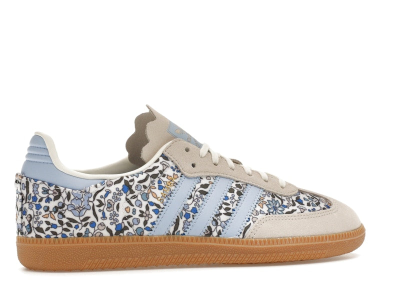 adidas Samba OG Liberty London Blue Floral (GS) - Blue/Off White/Gum - JP8080 - 34