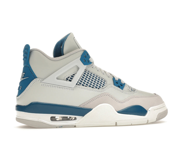 Air Jordan 4 Retro Military Blue (2024) (GS) - Off-White/Military Blue/Neutral Grey - HF4281-141 - 34