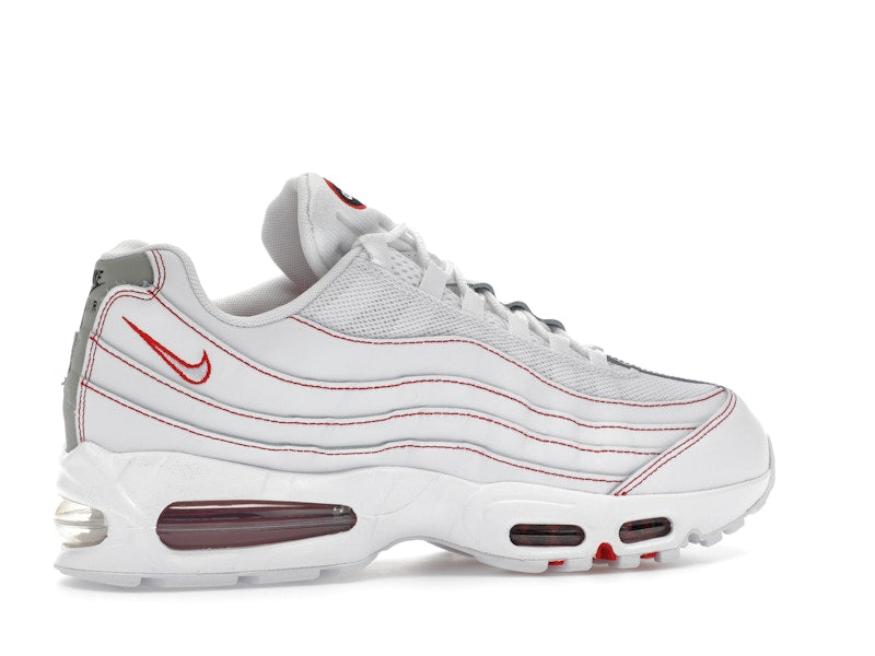 Nike Air Max 95 OG Big Bubble White University Red - White/University Red/Wolf Grey - IB7936-100 - 34
