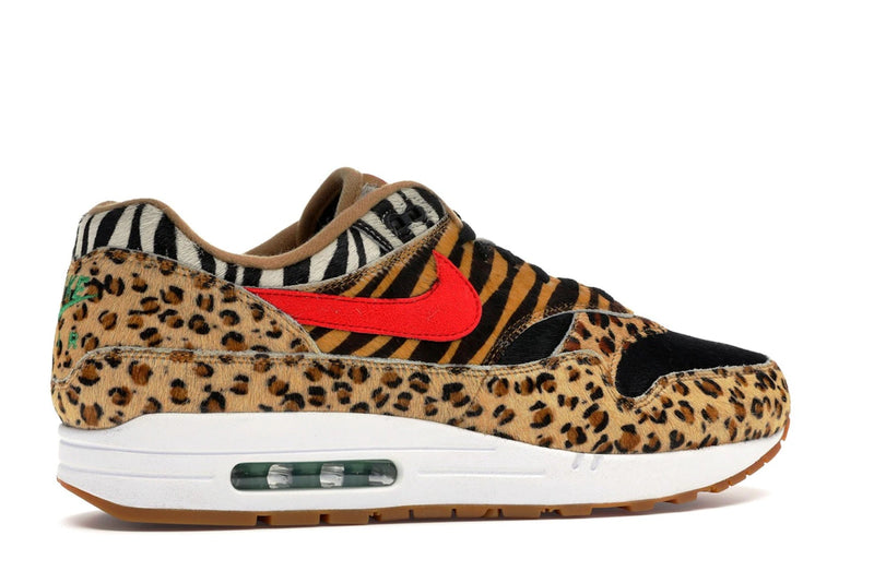 Nike Air Max 1 Atmos Animal Pack 2 (2018) Black Box - Wheat/Sport Red-Bison-Classic Green - AQ0928-700 - 34