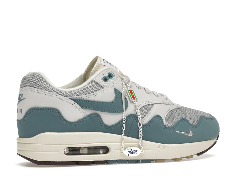 Nike Air Max 1 Patta Waves Noise Aqua With Bracelet - Metallic Silver/Noise Aqua-Pure Platinum - DH1348-004 - 34