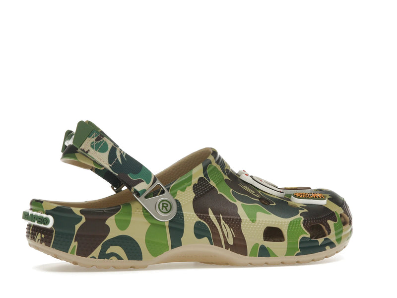Crocs Classic Clog A Bathing Ape Bape Abc Camo Green - ABC Camo/Green - 209627-212 - 34