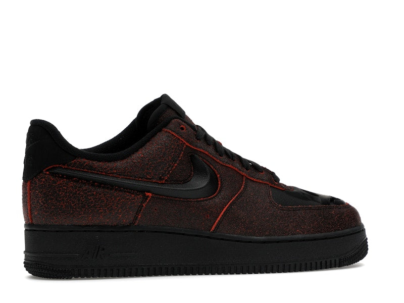 Nike Air Force 1 Low Retro QS Halloween Skull - Black/Black/Crimson - HV2016-001 - 34