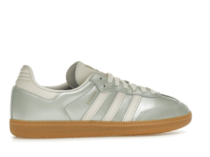 adidas Samba OG Linen Green Metallic (Women's) - Linen Green Metallic/Off White/Cyber Metallic - IG1965 - 34
