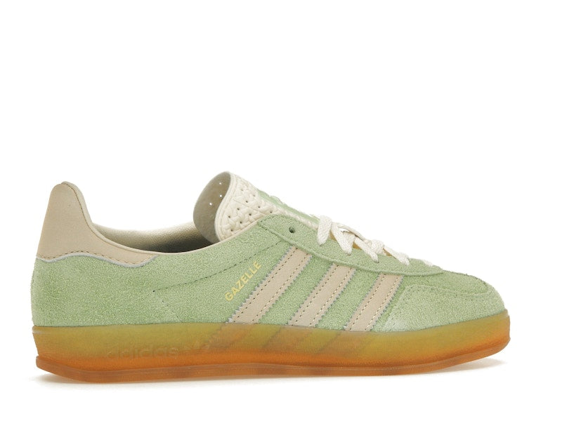adidas Gazelle Indoor Semi Green Spark (Women's) - Semi Green Spark/Almost Yellow/Cream White - IE2948 - 34