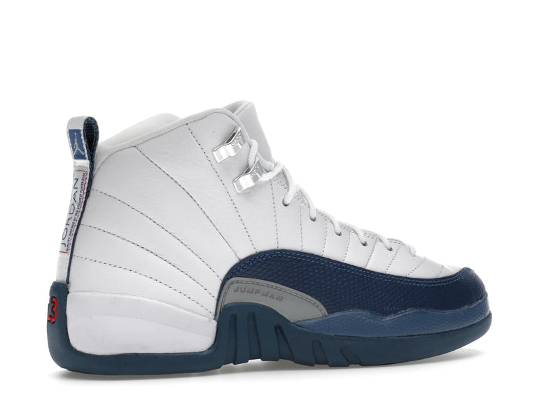 Air Jordan 12 Retro French Blue (2025) (GS) - White/French Blue/Metallic Silver/Varsity Red - 153265-114 - 34