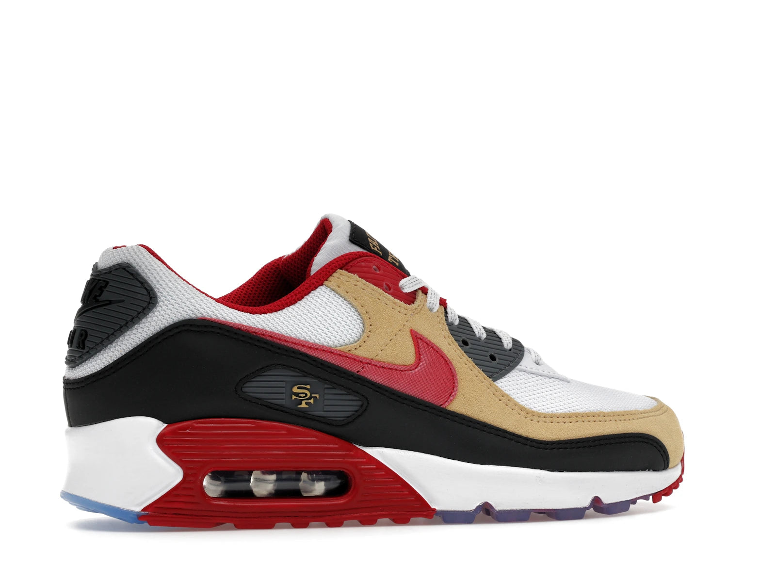 Nike Air Max 90 San Francisco 49ers - White/Gym Red/Black - II7588-100 - 34