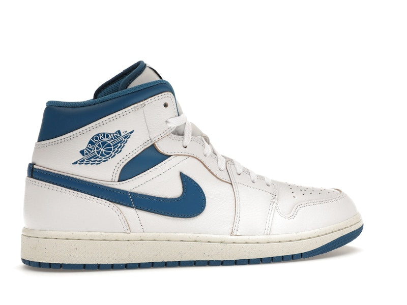 Air Jordan 1 Mid SE Industrial Blue - White/Sail/Industrial Blue - FN5215-141 - 34