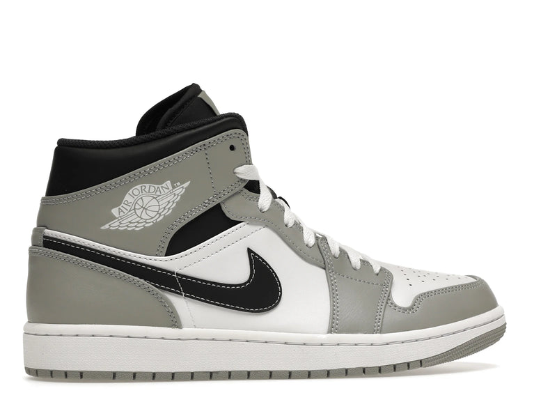 Air Jordan 1 Mid Light Smoke Grey Anthracite - Light Smoke Grey/White/Anthracite - 554724-078 - 34