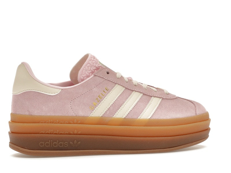 adidas Gazelle Bold Clear Pink Cream White (Women's) - Clear Pink /Cream White/Gold Metallic - JQ7777 - 34