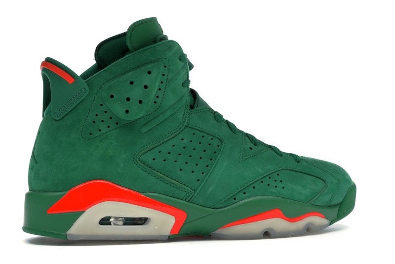 Air Jordan 6 Retro Gatorade Green - Pine Green/Orange Blaze-Pine Green - AJ5986-335 - 34