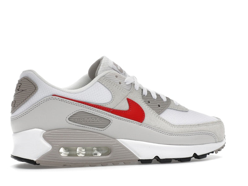 Nike Air Max 90 White College Grey Vast Grey University Red - vue 35