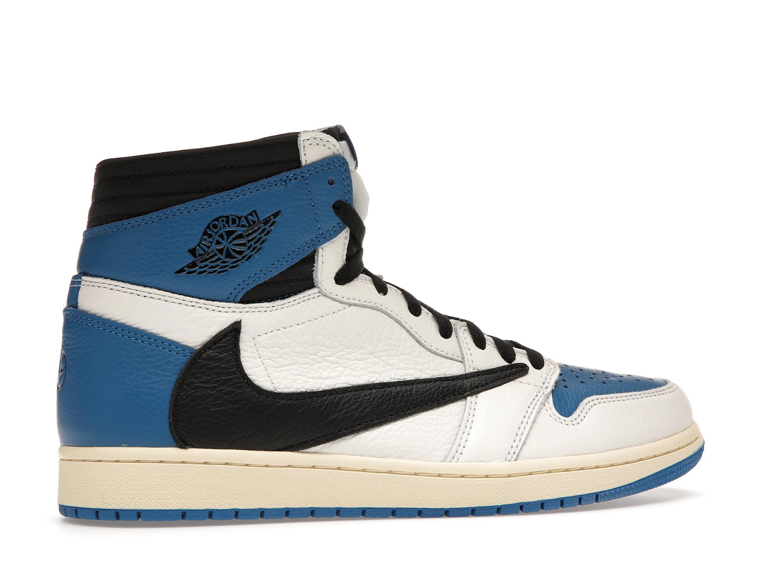 Air Jordan 1 High OG SP Fragment Design X Travis Scott - Sail/Black-Military Blue-Shy Pink - DH3227-105 - 34