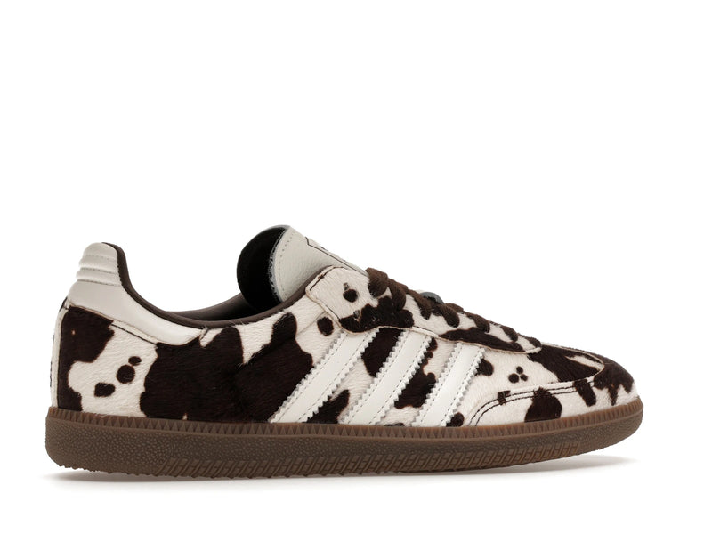 Adidas Samba OG Cow Print Dark Brown White - Dark Brown/Cloud White/Gum - KK2238 - 34