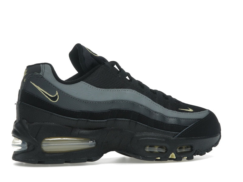 Nike Air Max 95 OG Big Bubble Batman - Black/Buff Gold/Anthracite/Black - IB7682-002 - 34