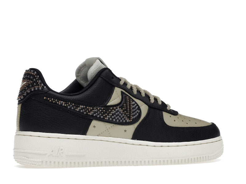 Nike Air Force 1 Low Premium Goods The Sophia (Women's) - Black/Multi-Color-Sand-Sail - DV2957-001 - 34