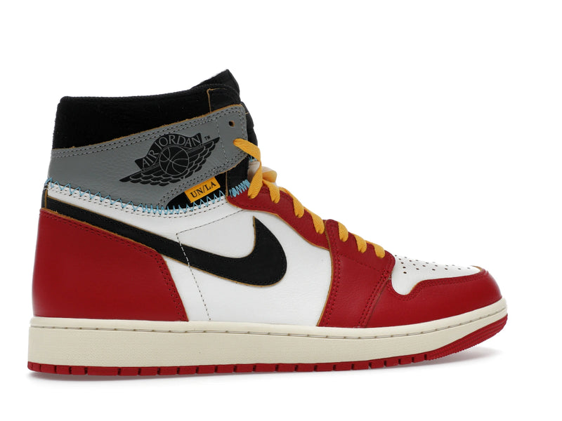 Air Jordan 1 Retro High OG SP Union La Chicago Shadow - Varsity Red/Black-Sail-Shadow Grey-Muslin - HV8563-600 - 34