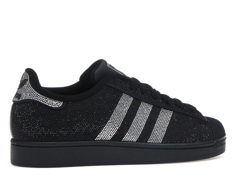 Adidas Superstar II Rhinestone Black Silver - Core Black/Silver Metallic/Off White - IH4200 - 34