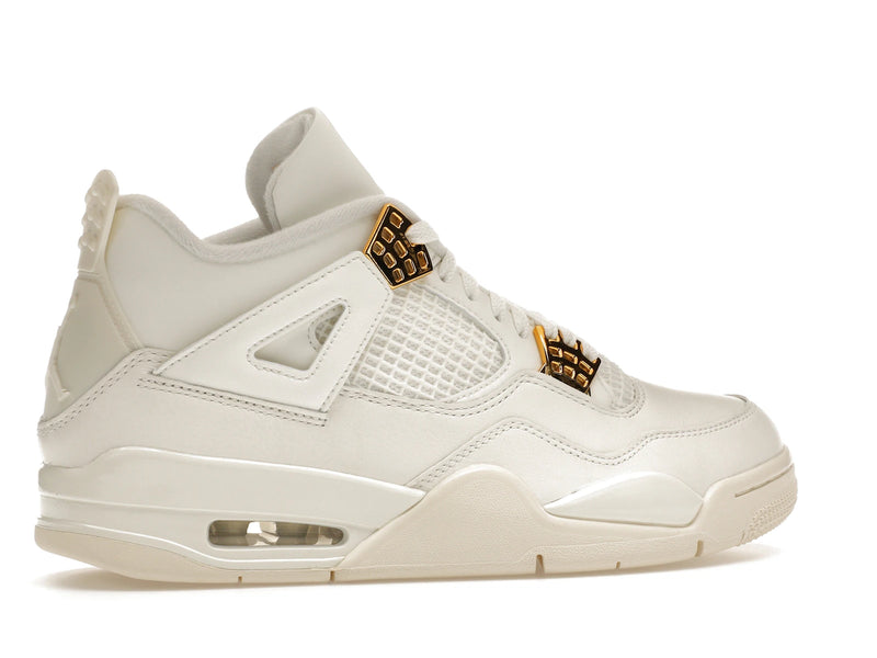 Air Jordan 4 Retro Metallic Gold - Sail/Metallic Gold/Black - AQ9129-170 - 34