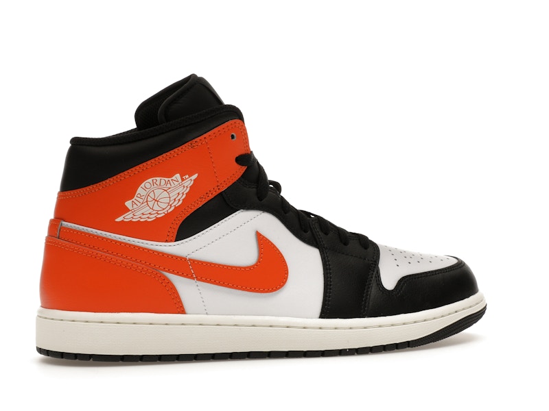 Air Jordan 1 Mid Black Toe Starfish - Starfish/White/Sail/Black - DQ8426-801 - 34