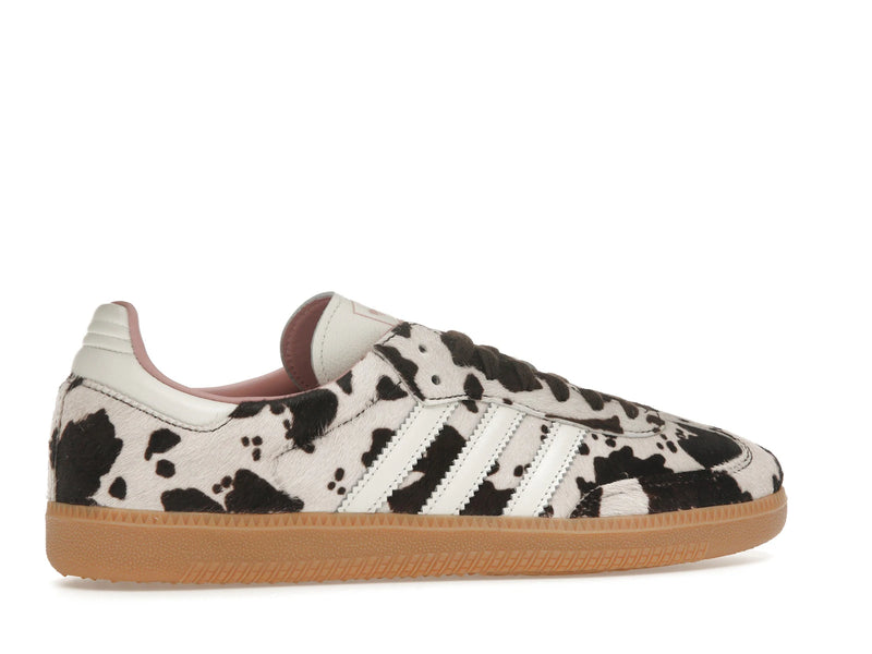 Adidas Samba OG Cow Print Womens - Dark Brown/Off White/Gum 3 - JR1256 - 34