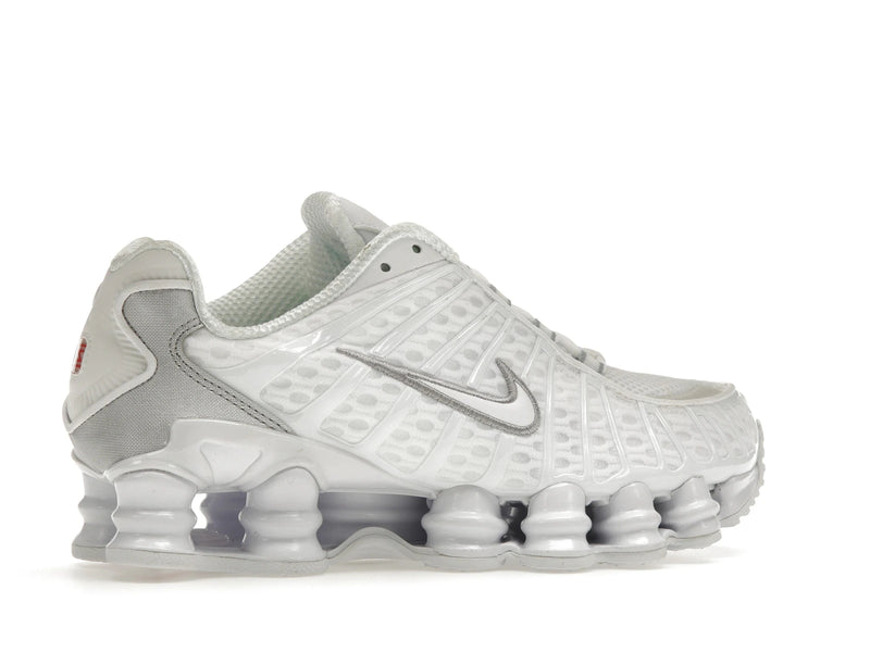 Nike Shox Tl White Metallic Silver (W) - White/Metallic Silver-Max Orange-White - AR3566-100 - 34