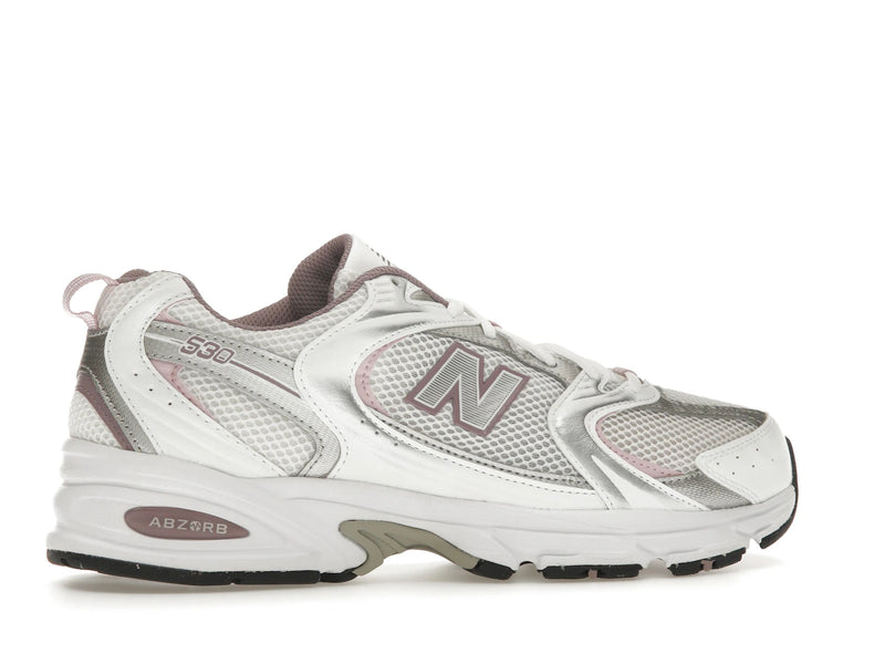 New Balance 530 Ice Wine - White/Silver Metallic/Ice Wine - MR530SGC - 34