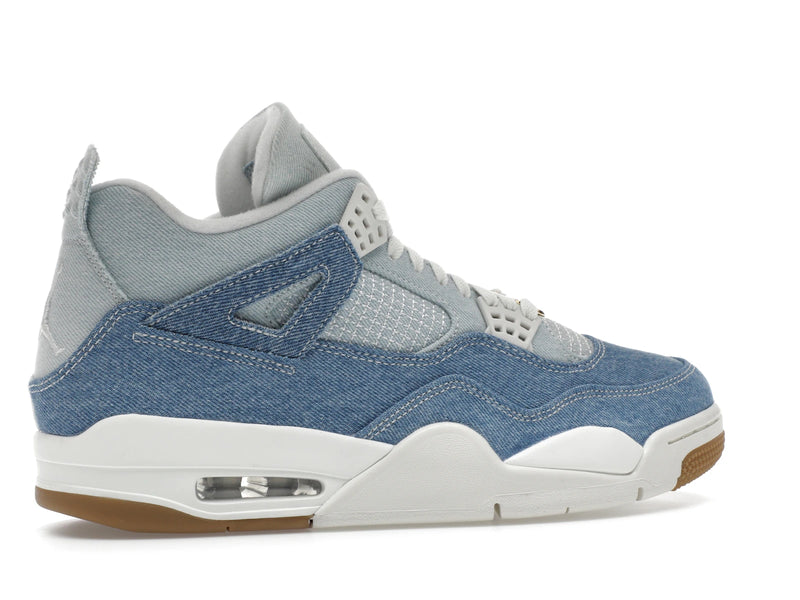 Air Jordan 4 Retro Tex Denim Worn Blue - Sail/Gum Light Brown-Worn Blue-Sail-Metallic Gold - IB6716-100 - 34