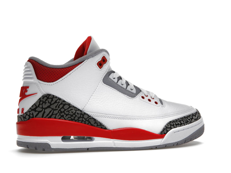 Air Jordan 3 Retro Fire Red (2022) - White/Fire Red/Cement Grey/Black - DN3707-160 - 34
