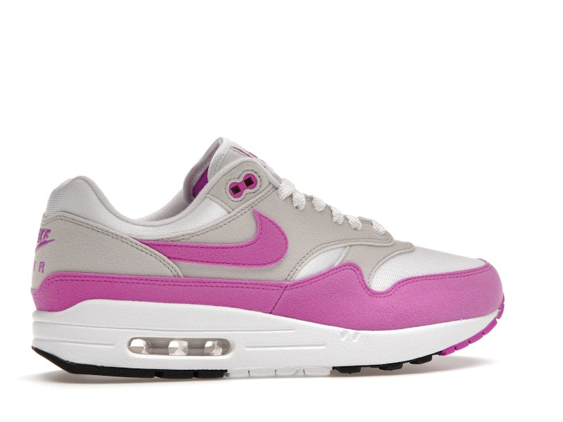 Nike Air Max 1 '87 Fuchsia Dream (Women's) - Neutral Grey/Fuchsia Dream-White-Black - DZ2628-001 - 34