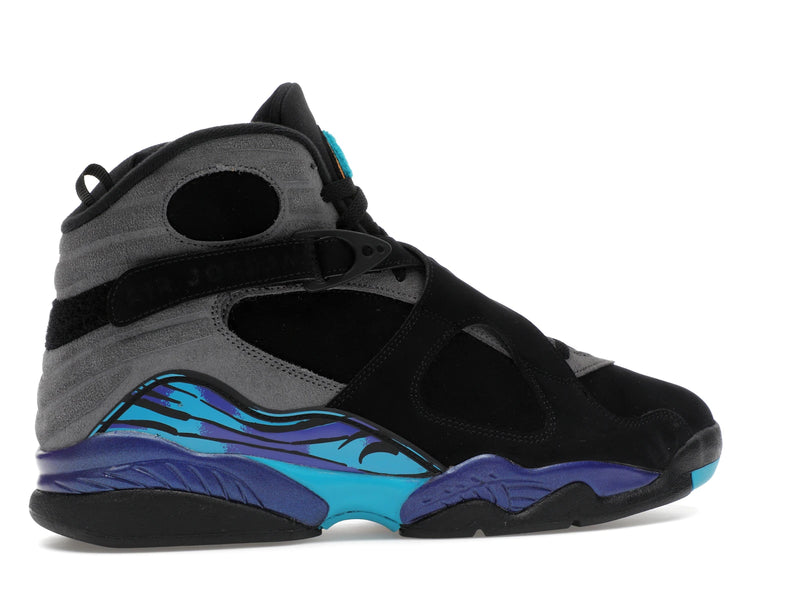 Air Jordan 8 Retro Aqua (2025) - Black/True Red-Iron Grey-Bright Concord-Aquatone - 305381-006 - 34