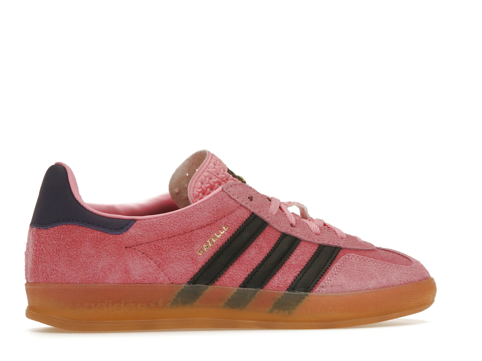 Adidas Gazelle Indoor Bliss Pink Purple Womens - Bliss Pink/Core Black/Collegiate Purple - IE7002 - 34