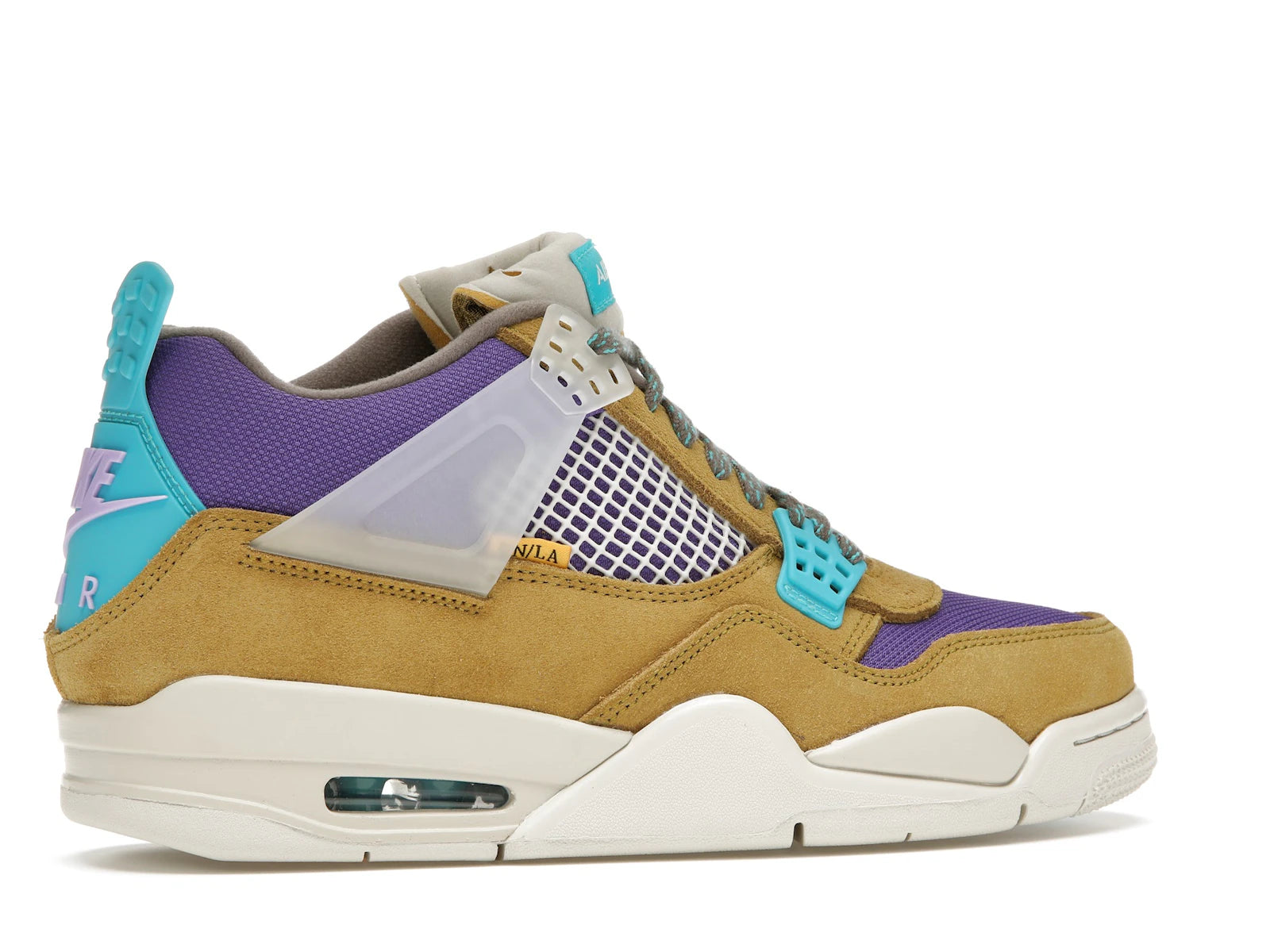 Air Jordan 4 Retro SP 30th Anniversary Union Desert Moss - Desert Moss/Turquoise Blue-Dark Iris - DJ5718-300 - 34