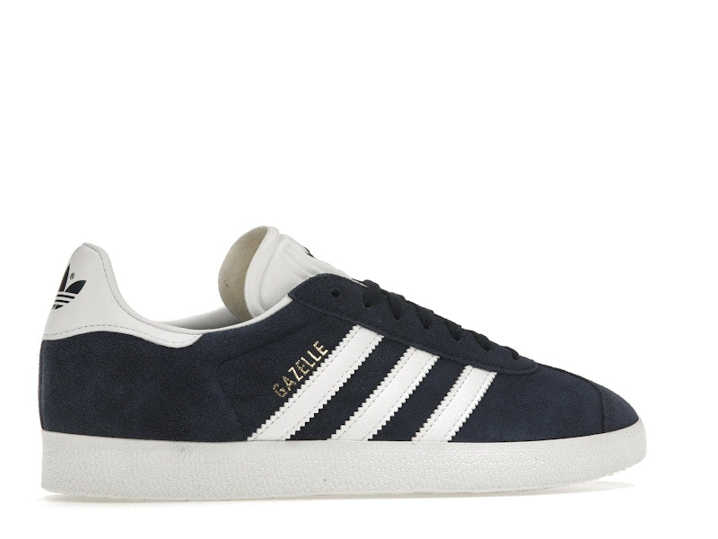 adidas Gazelle Navy White - Collegiate Navy/White/Gold Metallic - BB5478 - 34